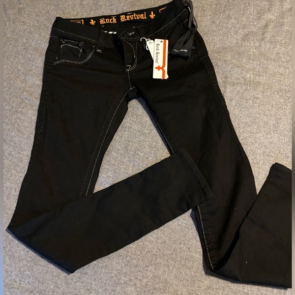 Rock Revival Denim - Rock Revival Celine Skinny Black‎ Jeans Size 26 NWT’s